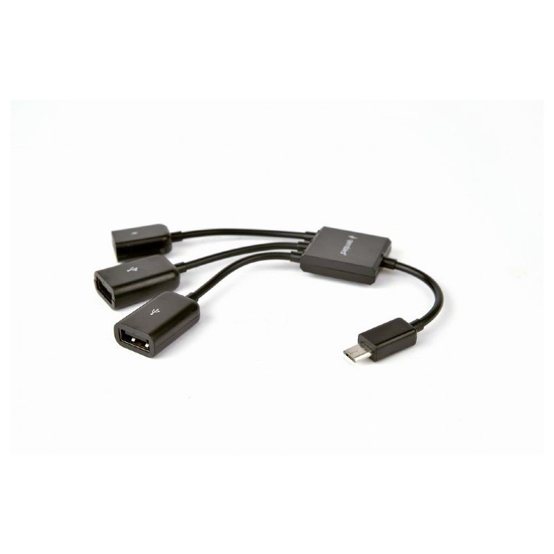 Gembird UHB-OTG-02 Micro USB - 2xUSB/Lightning OTG USB HUB