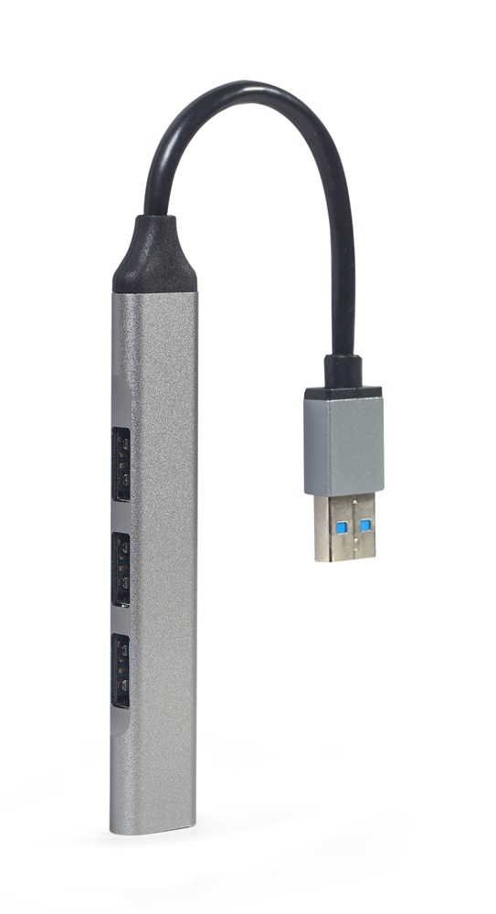 Gembird UHB-U3P1U2P3-02 USB3x1/USB2x3 4-portos ezüst USB HUB
