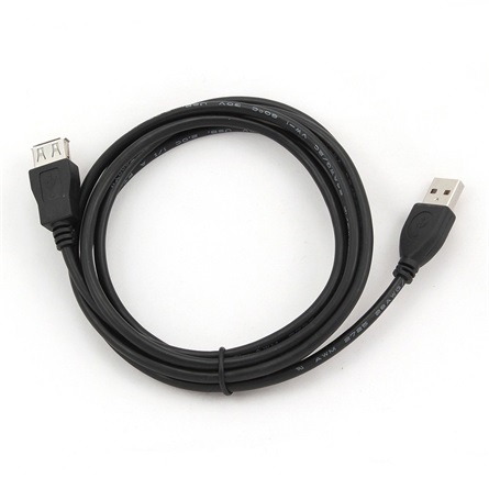 Gembird USB 2.0 A - USB 2.0 A M/F adatkábel hosszabbító 1.8m fekete