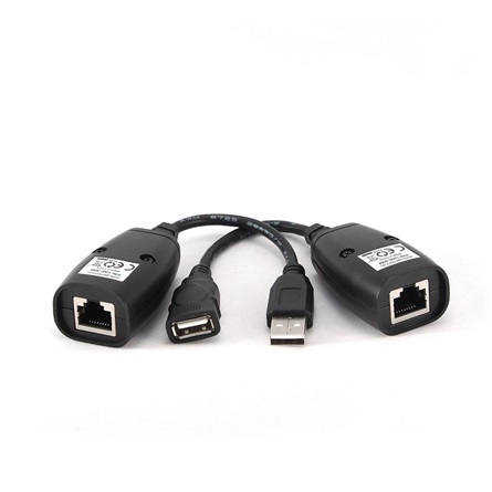 Gembird USB A -> Cat.5e adatkábel hosszabbító fekete max. 30m