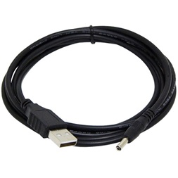 Gembird USB A -> DC 3.5 x 1.3 mm M/M tápkábel 1.8m fekete