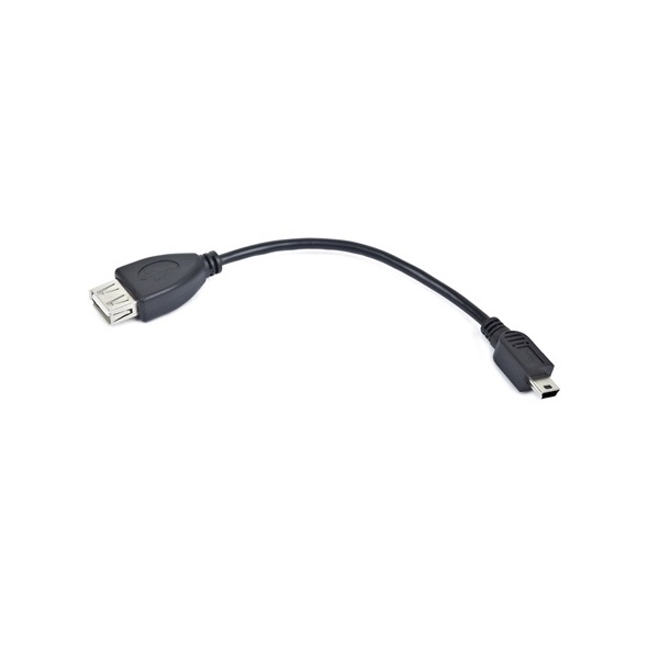 Gembird USB A -> USB mini B F/M adatkábel 0.15m fekete