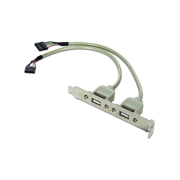 Gembird USB Pinheader 9pin -> 2db USB A F/F hátlapi kivezetés 0.25m
