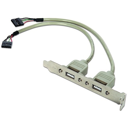 Gembird USB Pinheader 9pin -> 2db USB A F/F hátlapi kivezetés 0.25m
