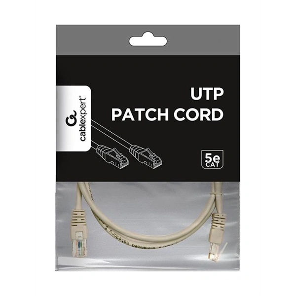 Gembird UTP CAT5E 0,5m szürke patch kábel