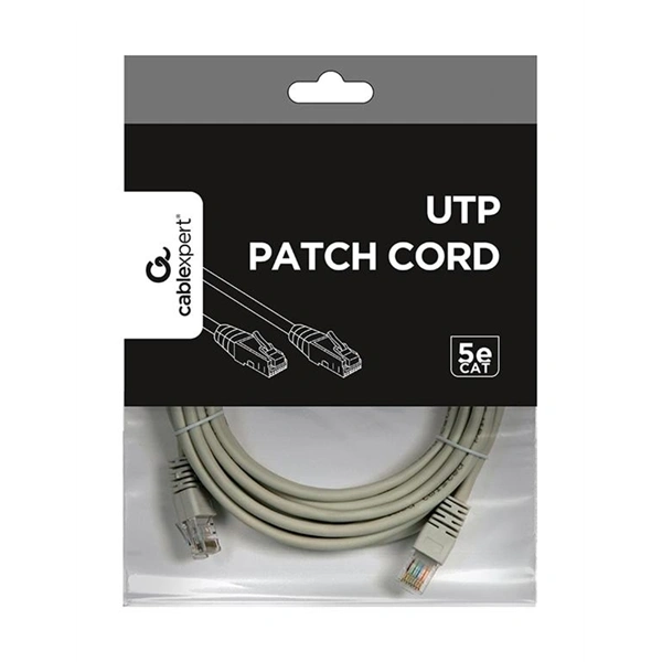 Gembird UTP CAT5E  5m szürke patch kábel