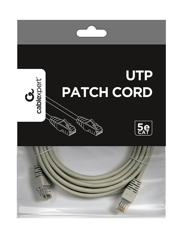 Gembird UTP CAT5E  5m szürke patch kábel