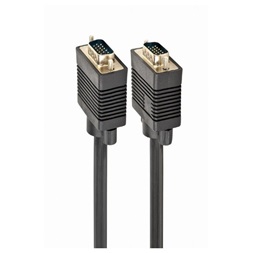 Gembird VGA HD15m/HD15m kettős árnyékolású w/2*ferritmag 3m kábel