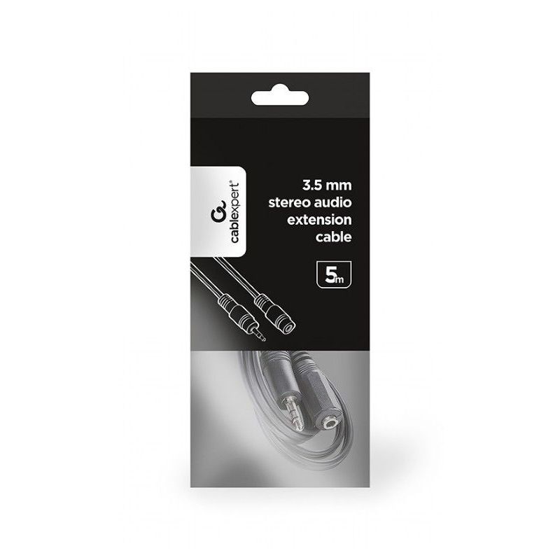 Gembird audio kábel Jack 3.5mm apa /Jack 3.5mm anya, 5m, arany