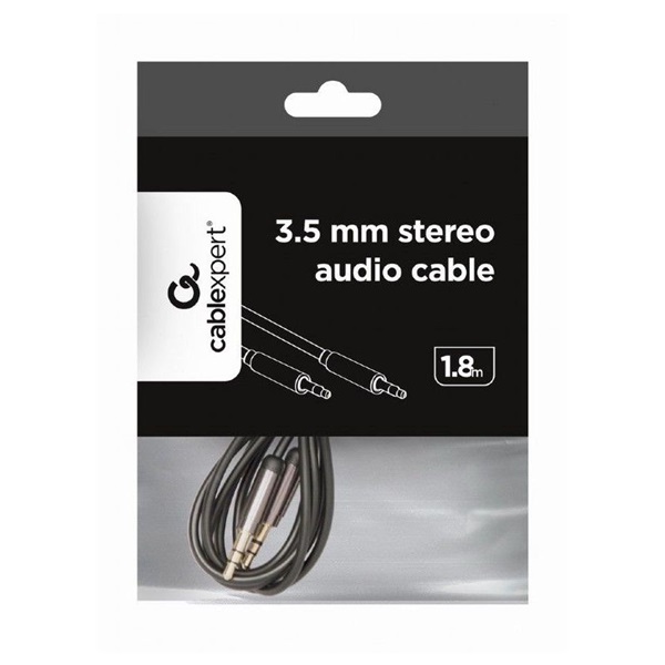 Gembird audio kábel Jack 3.5mm apa/Jack 3.5mm apa, 1.8m