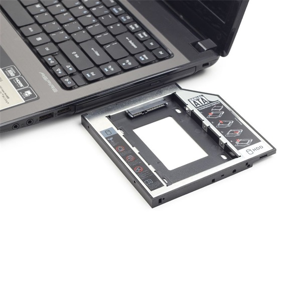 Gembird notebook 12mm ODD optikai meghajtó helyére HDD, SSD beépítő keret