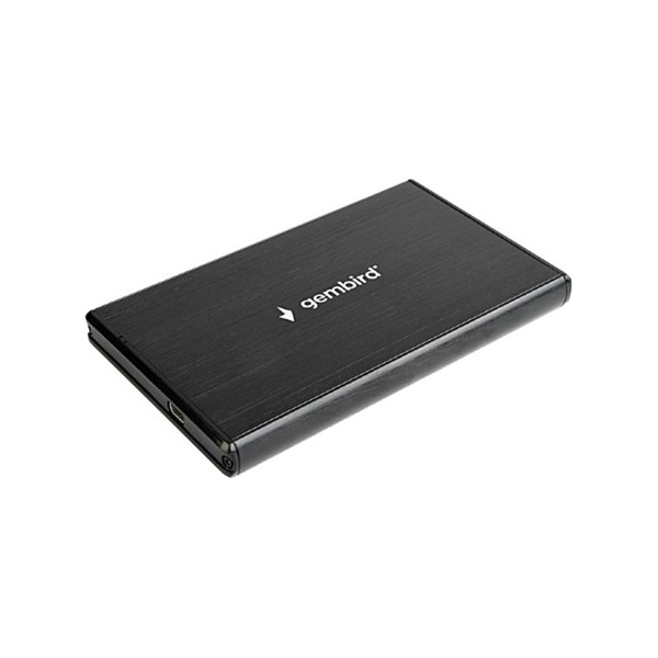 Gembird szálcsiszolt alumínium 2.5" SATA3 USB3.0 külső ház fekete