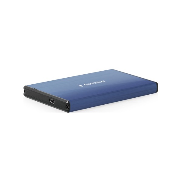 Gembird szálcsiszolt alumínium 2.5" SATA3 USB3.0 külső ház kék