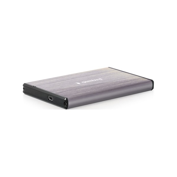 Gembird szálcsiszolt alumínium 2.5" SATA3 USB3.0 külső ház szürke