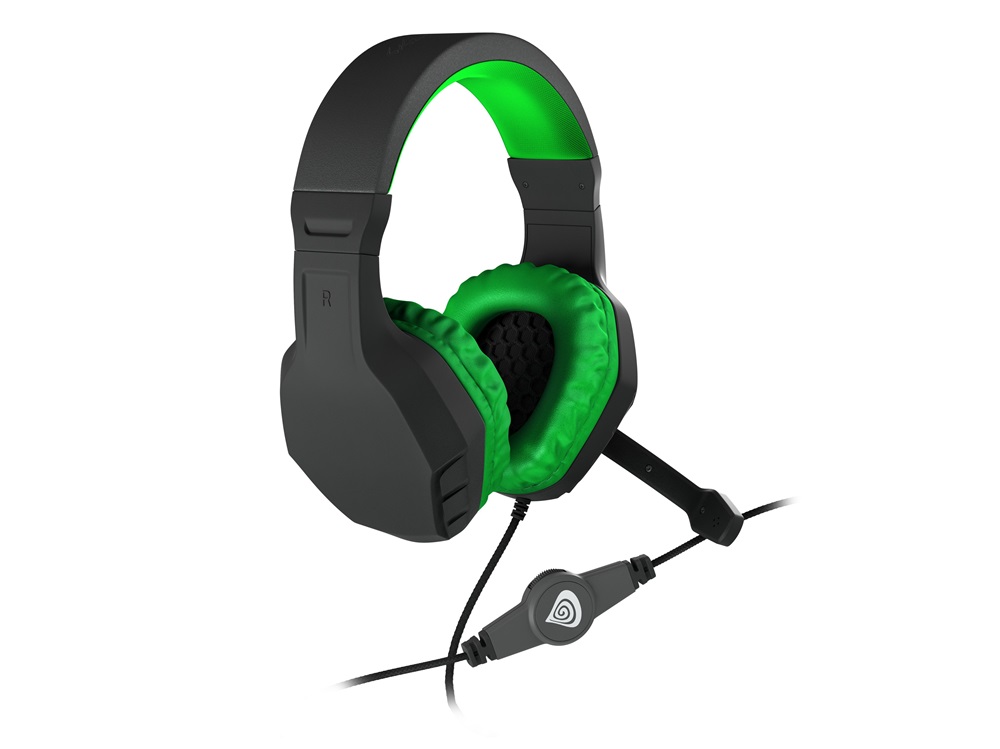 Genesis NSG-0903 Argon 200 2.0 zöld-fekete gamer headset