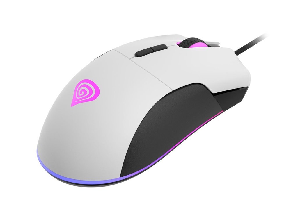 Genesis NMG-1785 Krypton 290 6400DPI RGB fehér gamer egér