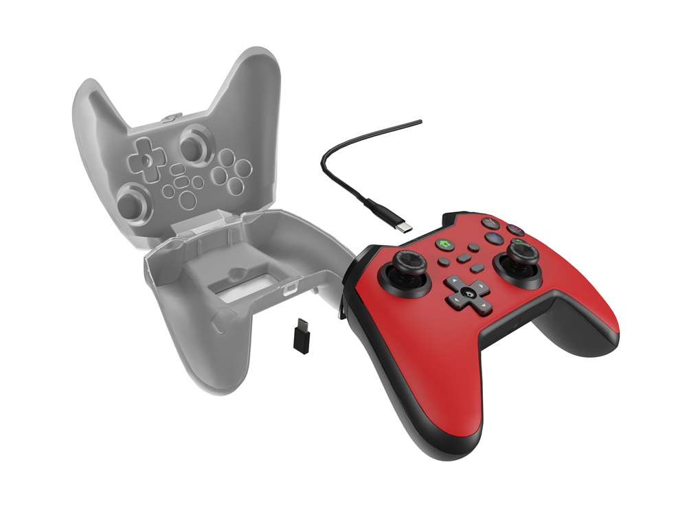 Genesis NJG-2105 Mangan 300 PC/Nintendo Switch/PS4/PS5/Mobil/Xbox One/Xbox Series piros kontroller