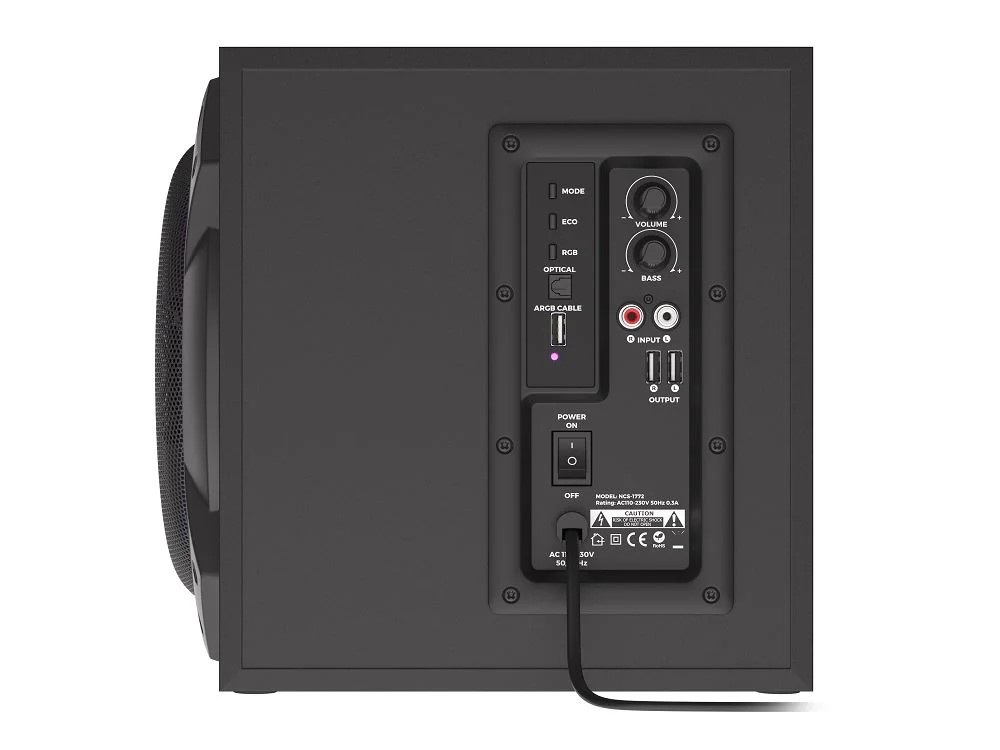Genesis NCS-1772 HELIUM 800BT 2.1 60W Gamer hangfal, bluetooth, fekete