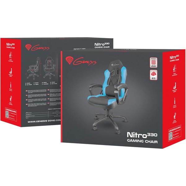 Genesis NFG-0782 Nitro 300 SX33 kék-fekete Gamer szék