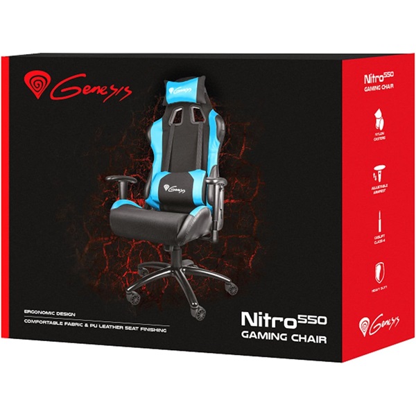 Genesis NFG-0783 Nitro 550 kék-fekete Gamer szék