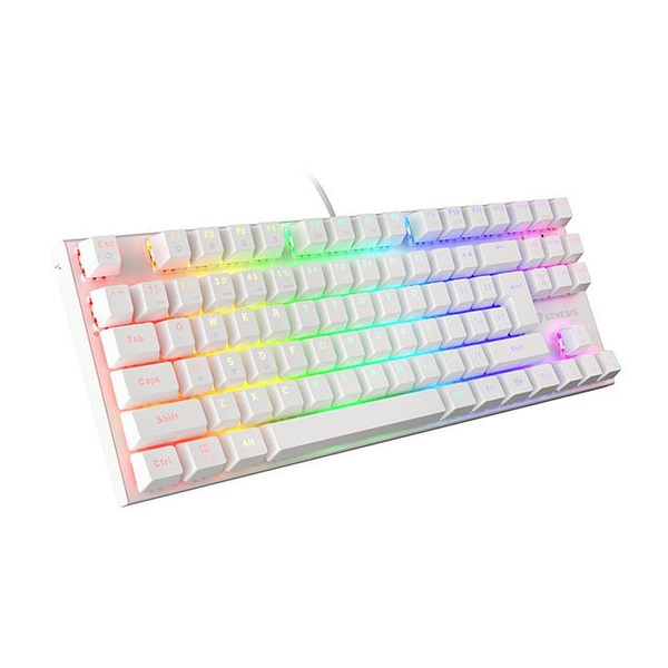 Genesis NKG-1862 Thor 303 TKL mechanikus gaming billentyűzet, US, RGB világítással, Brown switch, white hot swap
