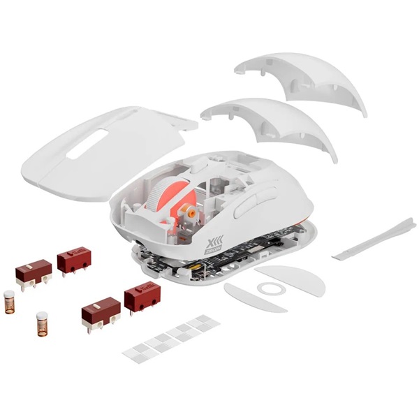 Genesis NMG-1843 Zircon X Vezeték nélküli gamer egér Jubileumi kiadás 19000DPI, fehér