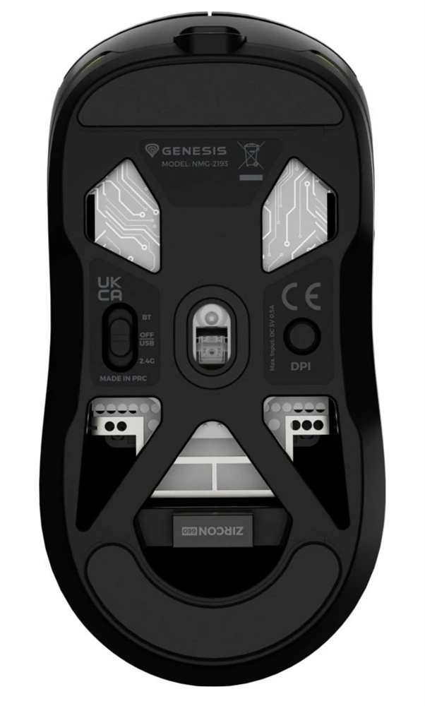 Genesis NMG-2193 Zircon 660 PRO vezeték nélküli fekete egér