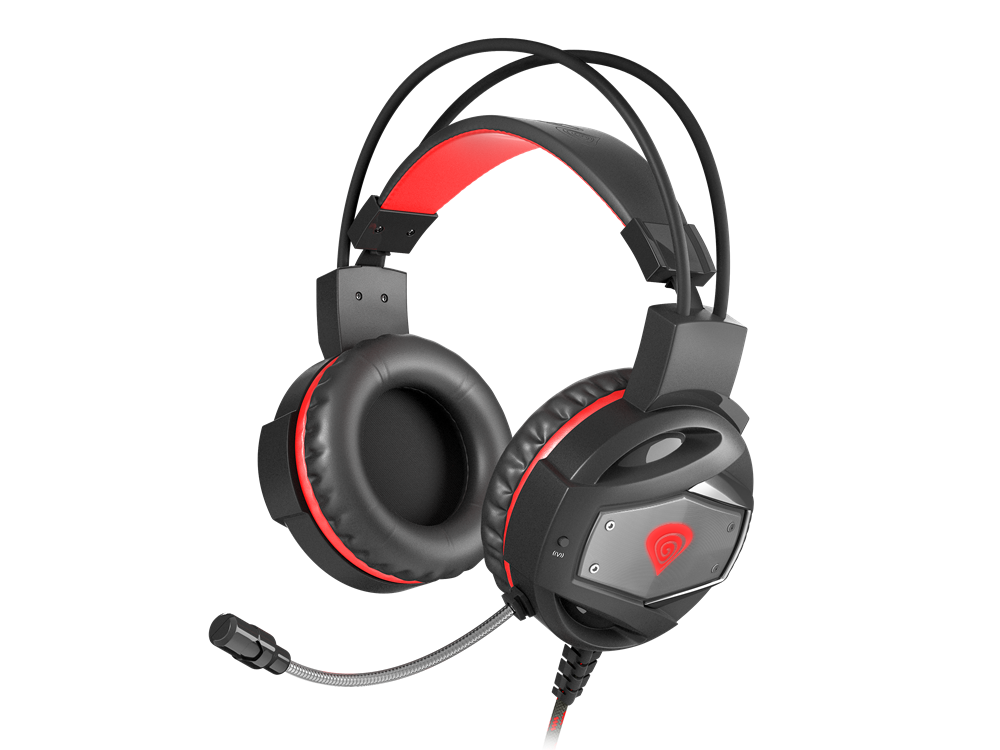 Genesis NSG-0943 Neon 350 fekete-piros gamer headset