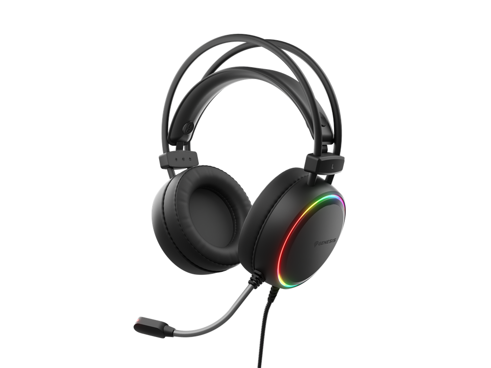 Genesis NSG-2092 Neon 613 RGB fekete gamer headset