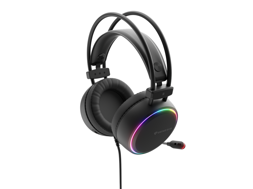 Genesis NSG-2092 Neon 613 RGB fekete gamer headset