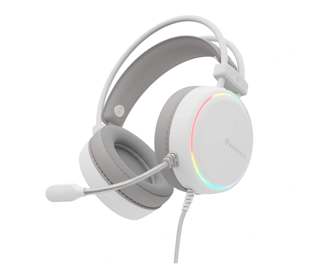 Genesis NSG-2308 Neon 613 G2 RGB USB fehér gamer headset