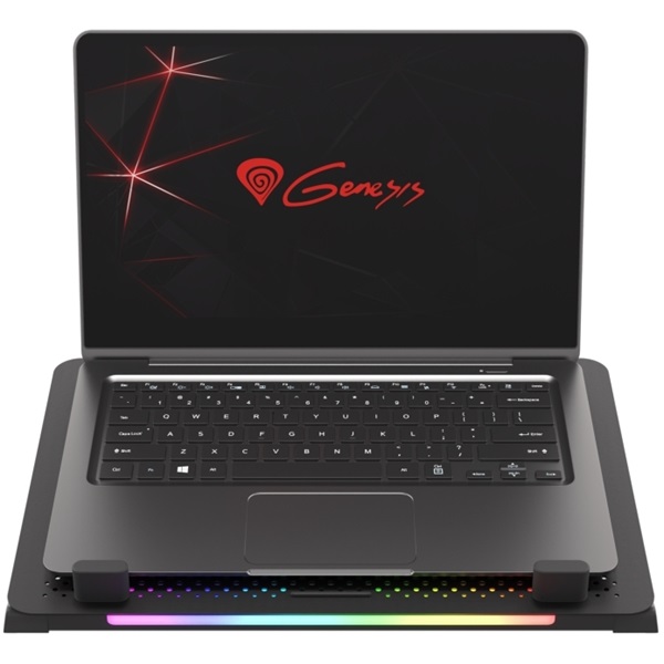 Genesis NHG-1678 Oxid 450 RGB 15,6" fekete notebook hűtőpad