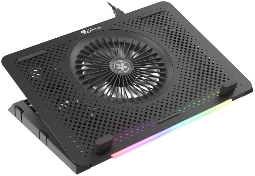 Genesis NHG-1678 Oxid 450 RGB 15,6" fekete notebook hűtőpad