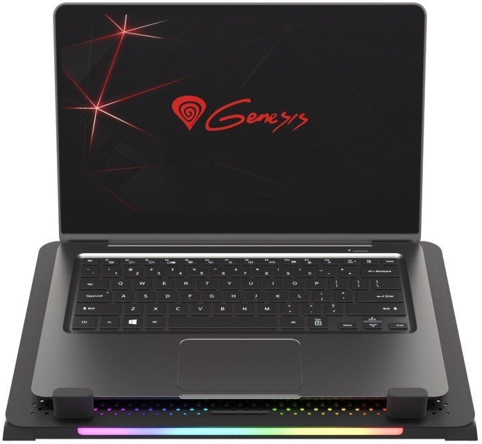 Genesis NHG-1678 Oxid 450 RGB 15,6" fekete notebook hűtőpad