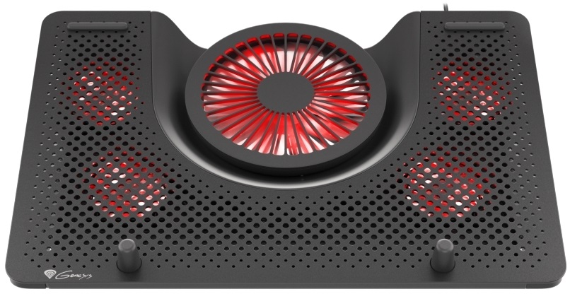 Genesis NHG-1411 Oxid 550 17,3" LED-es 5 ventilátoros fekete-piros notebook hűtőpad