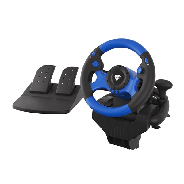 Genesis NGK-1566 Seaborg 350 PC/PS3/PS4/Xbox One/Xbox 360/Nintendo Switch fekete-kék kormány