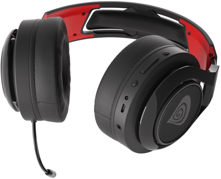 Genesis NSG-1673 Selen 400 vezeték nélküli fekete gamer headset