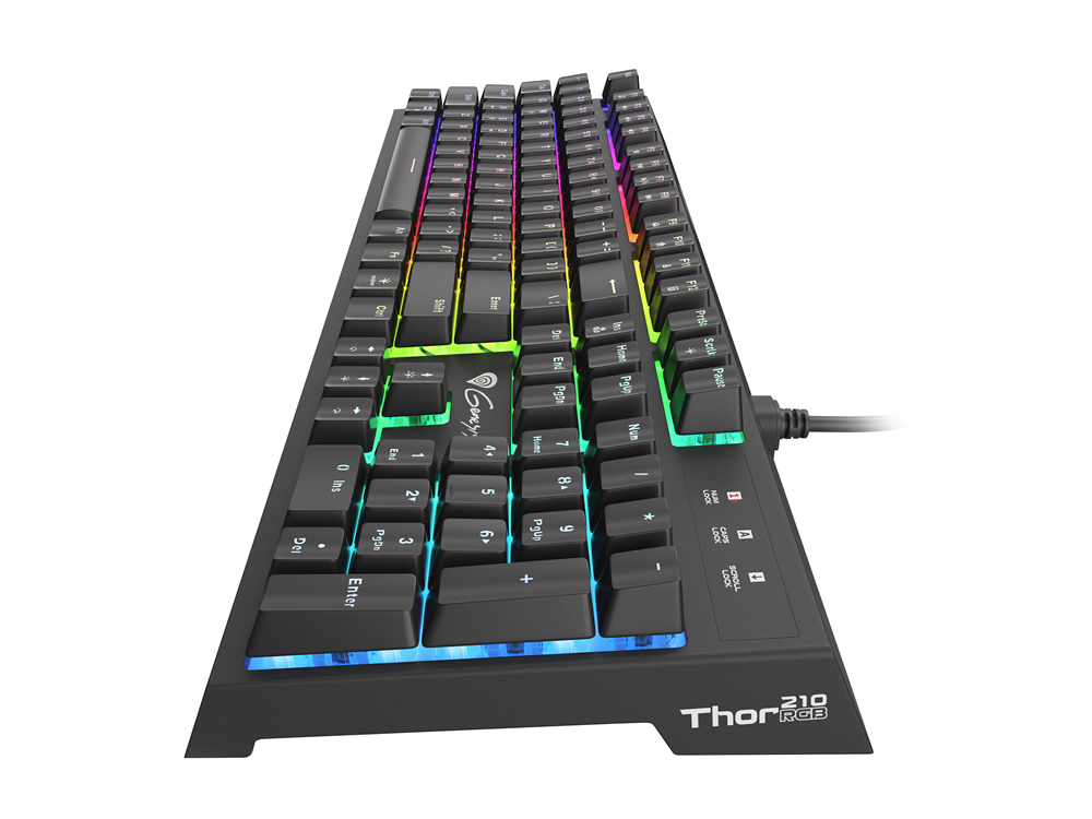 Genesis NKG-1645 Thor 210 RGB Gamer billentyuzet, US kiosztás
