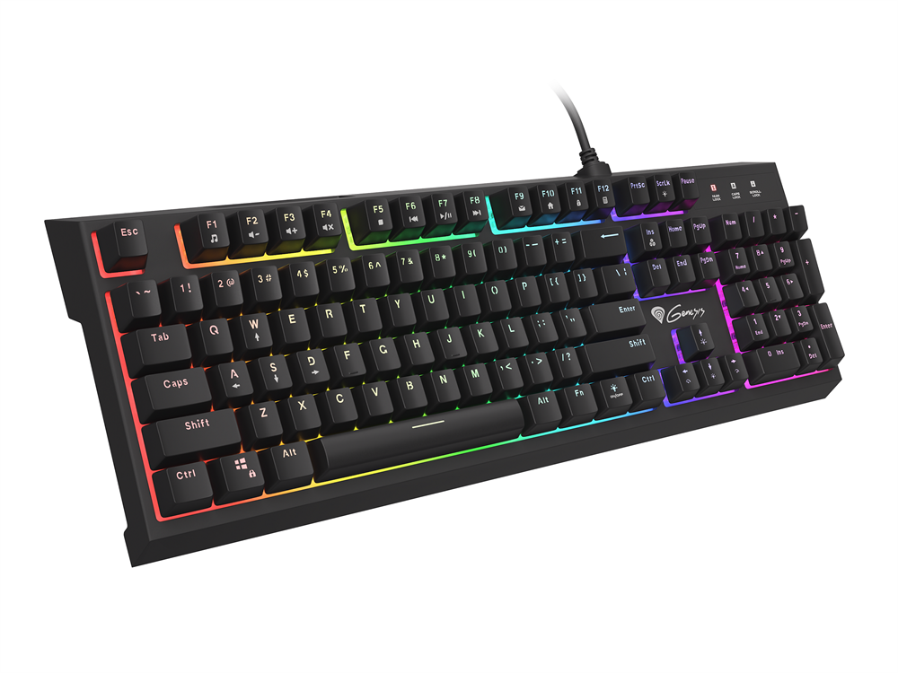 Genesis NKG-1645 Thor 210 RGB Gamer billentyuzet, US kiosztás