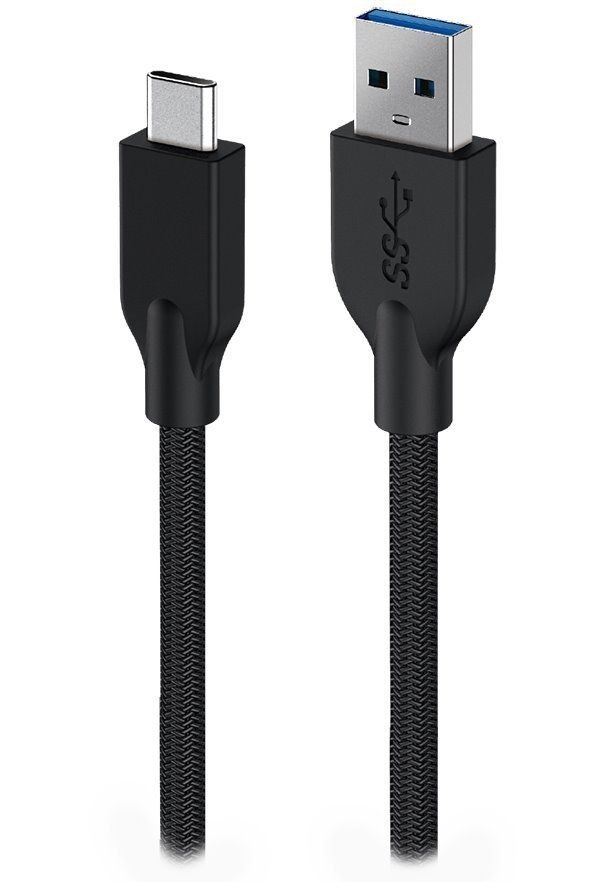 Genius ACC-A2CC-3A 1,5m fekete adat- és töltőkábel
