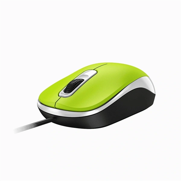 Genius DX-110 USB zöld-fekete egér