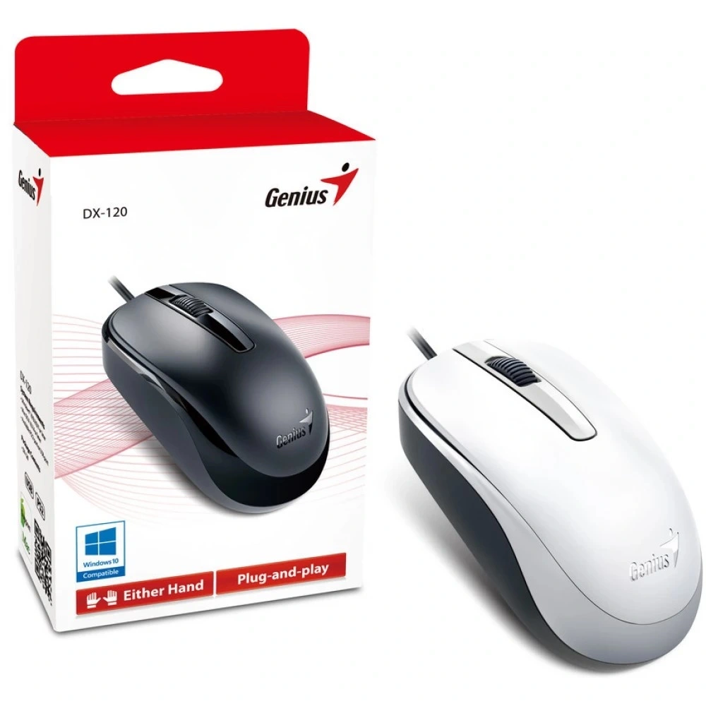 Genius DX-120 USB fehér egér