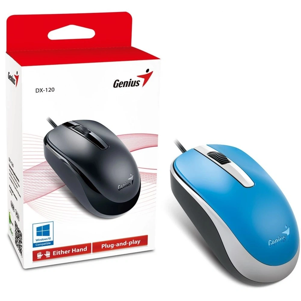 Genius DX-120 USB kék egér