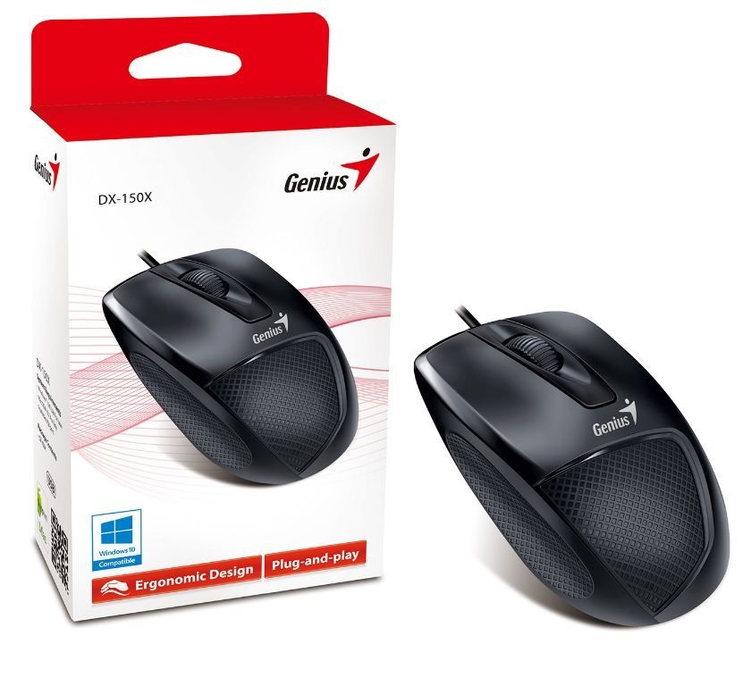 Genius DX-150x USB fekete egér (Újszerű)