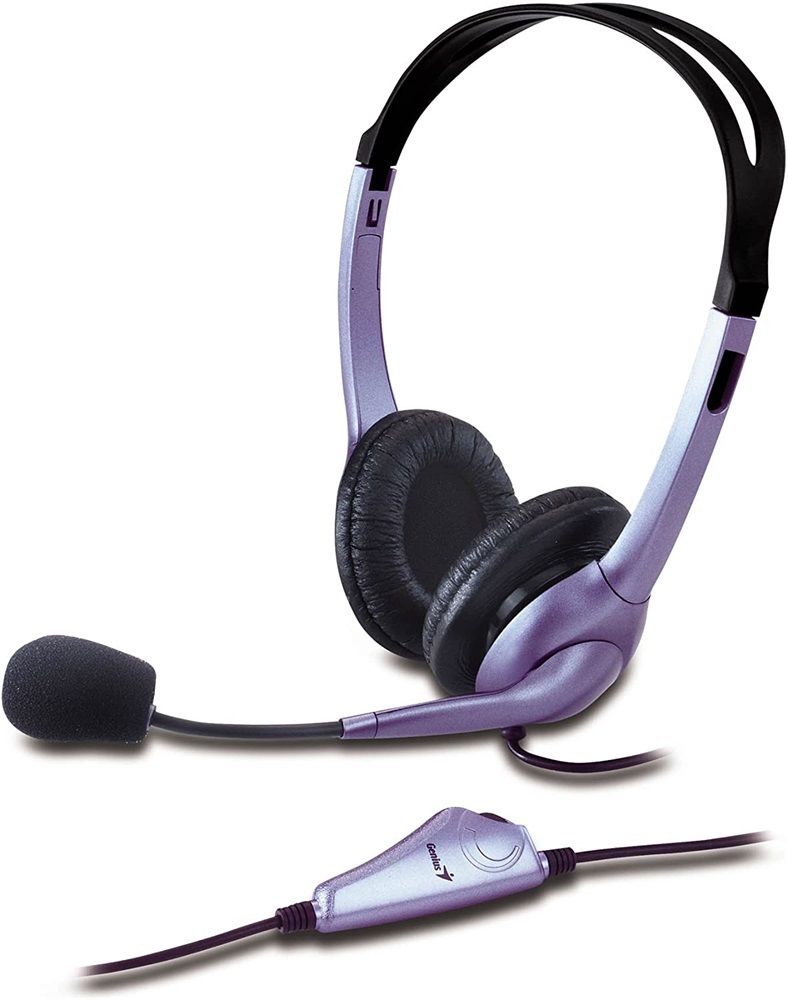 Genius HS-04S mikrofonos single Jack PC fekete headset