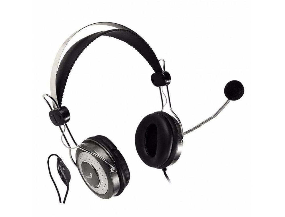 Genius HS-04SU jack mikrofonos PC ezüst headset