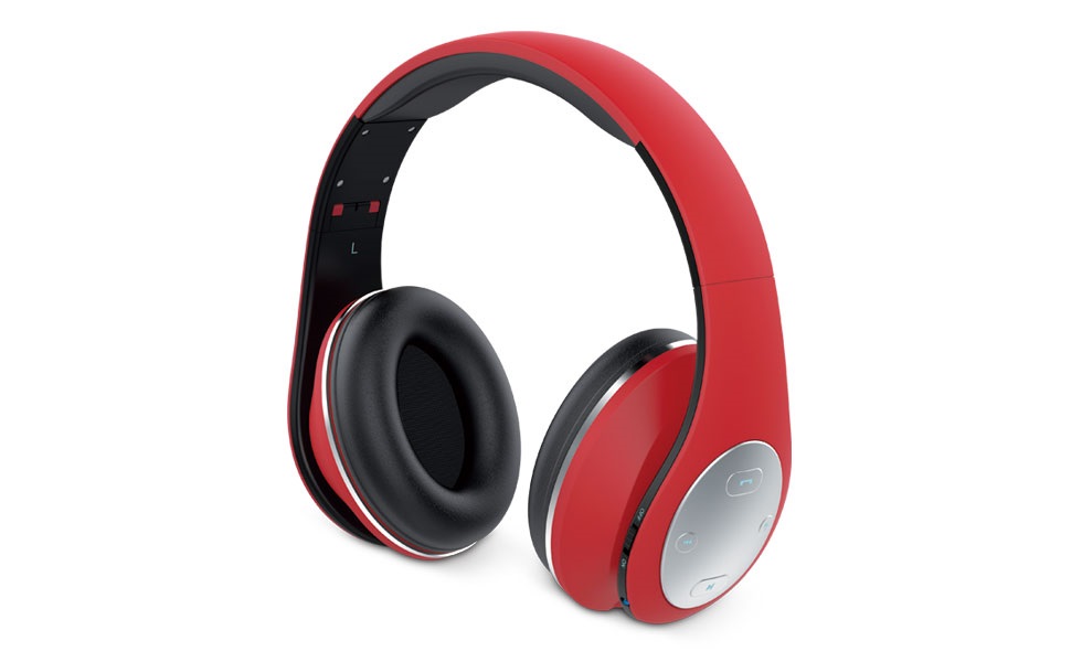 Genius HS-935BT összehajtható Bluetooth piros fejhallgató