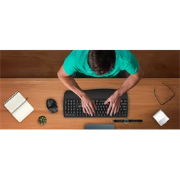 Genius KB-7123 HUN vezeték nélküli fekete billentyűzet