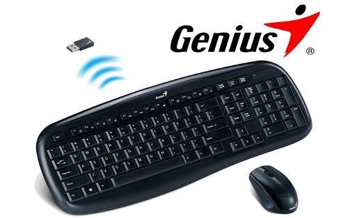Genius KB-8000X HUN fekete vezeték nélküli billentyűzet + egér