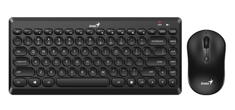 Genius LuxeMate Q8000 HUN fekete vezeték nélküli multimédiás billentyűzet + egér